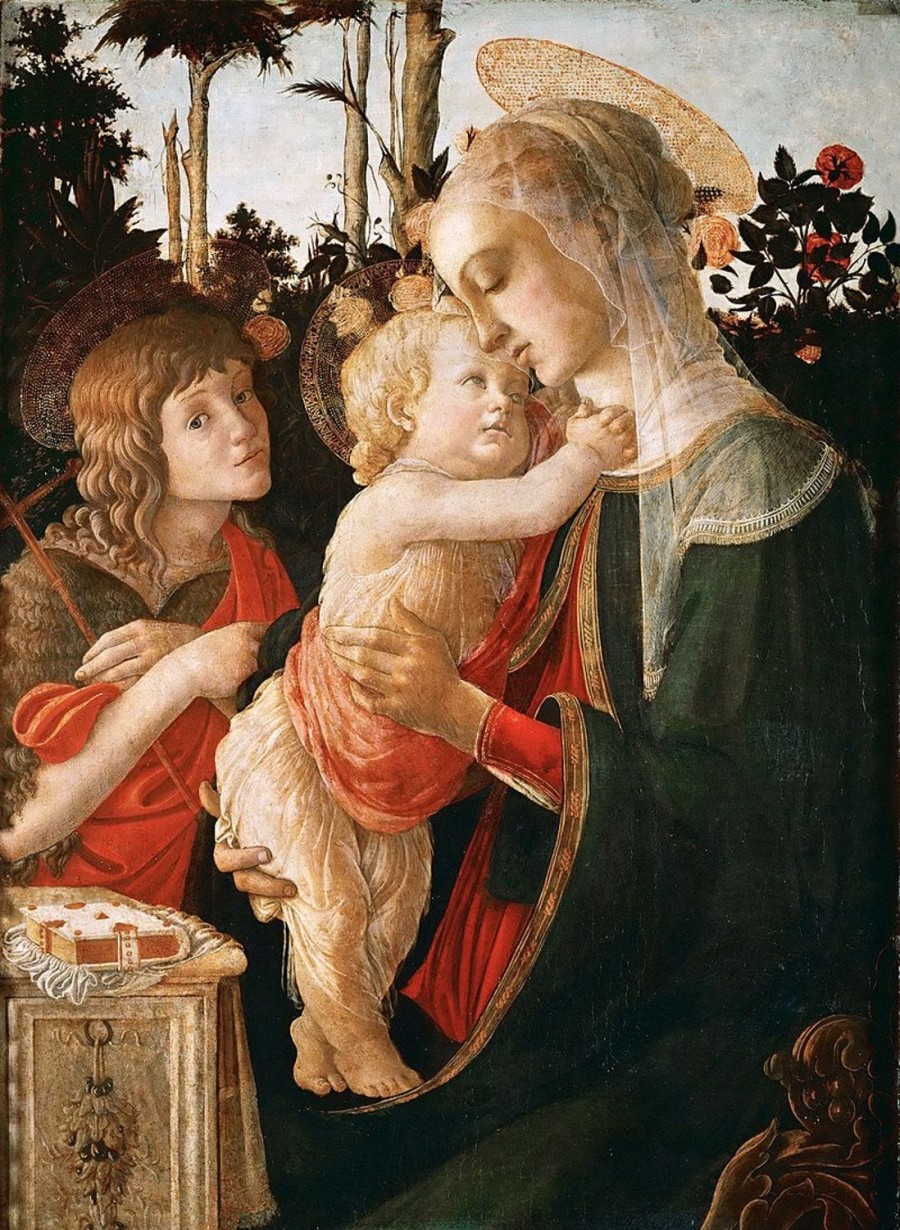 Sandro Botticelli | Master apollon Madonna und Kind mit dem Heiligen Johannes dem Täufer (Weitere Einzelheiten siehe 93885, 93887) – Sandro Botticelli