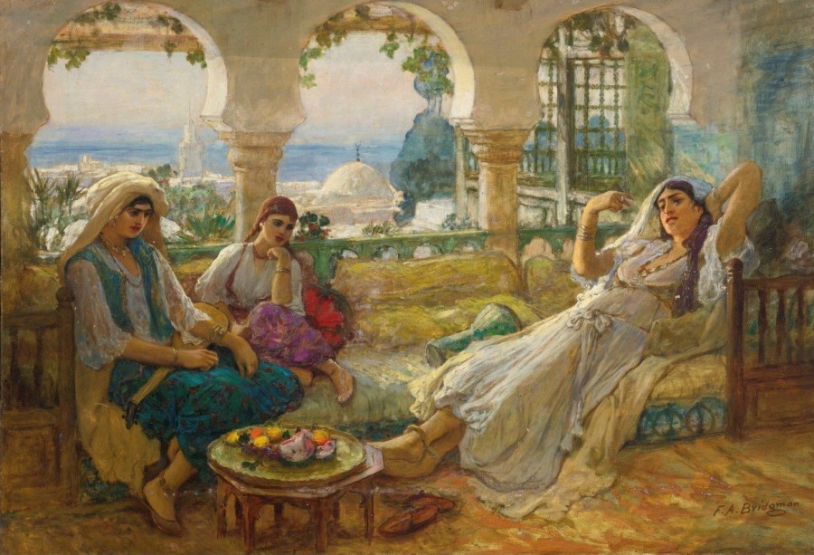 Frederick Arthur Bridgman | Master apollon Auf der Terrasse – Frederick Arthur Bridgman