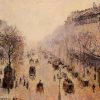 Camille Pissarro | Master apollon Boulevard Montmartre, Morgen, Sonnenlicht und Nebel – Camille Pissarro