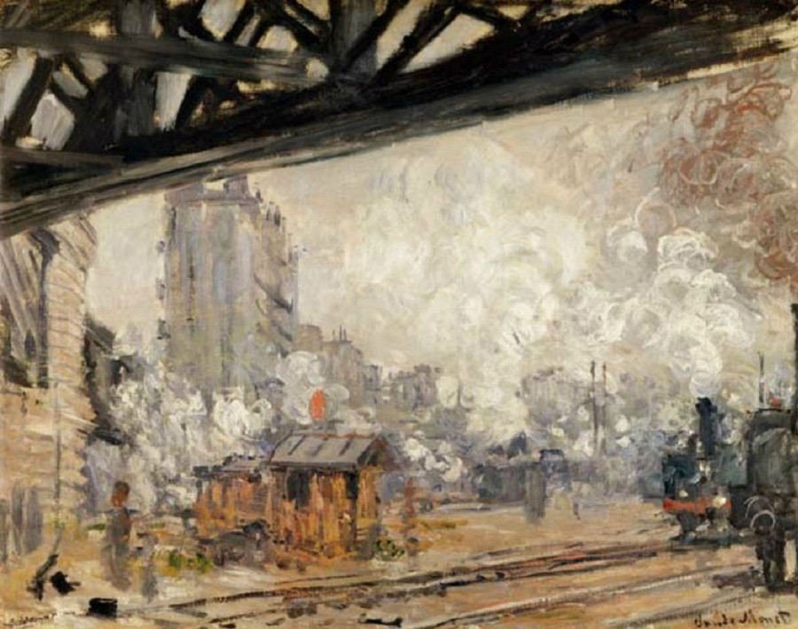 Claude Monet | Master apollon Bahnhof Saint-Lazare, Außenansicht von Claude Monet