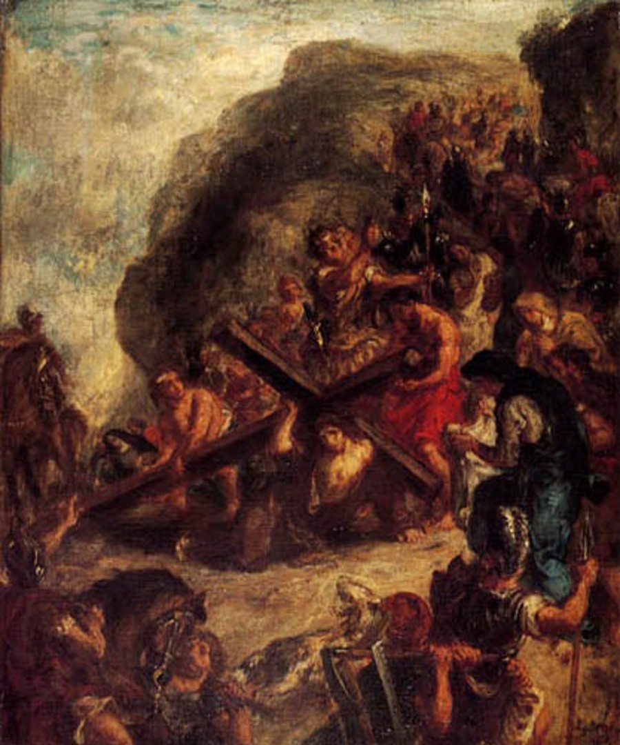 Eugene Delacroix | Master apollon Das Tragen des Kreuzes Christi – Eugene Delacroix