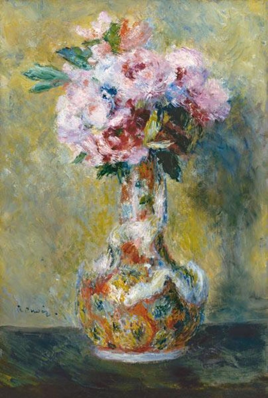 Pierre-Auguste Renoir | Master apollon Blumenstrauß in einer Vase - Pierre-Auguste Renoir