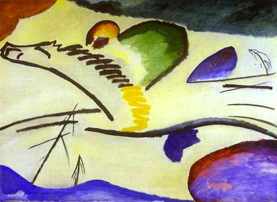 Wassili Kandinsky | Master apollon Lyrischer Mann auf einem Pferd – Wassily Kandinsky