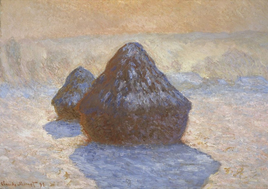 Claude Monet | Master apollon Die Heuhaufen: Wirkung des Schnees – Claude Monet