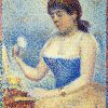 Georges Seurat | Master apollon Studie für „Junge Frau, die sich selbst pudert“ – Georges Seurat