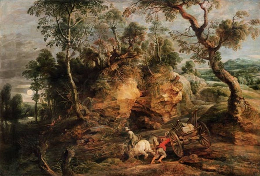 Peter Paul Rubens | Master apollon Landschaft mit Peter Carriers - Peter Paul Rubens