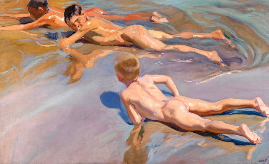 Joaquin Sorolla | Master apollon Kinder am Strand - Sorolla