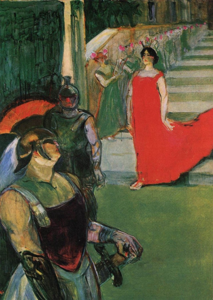 Henri aus Toulouse-Lautrec | Master apollon Messalina auf der Treppe und ihre Gefährten - Toulouse Lautrec