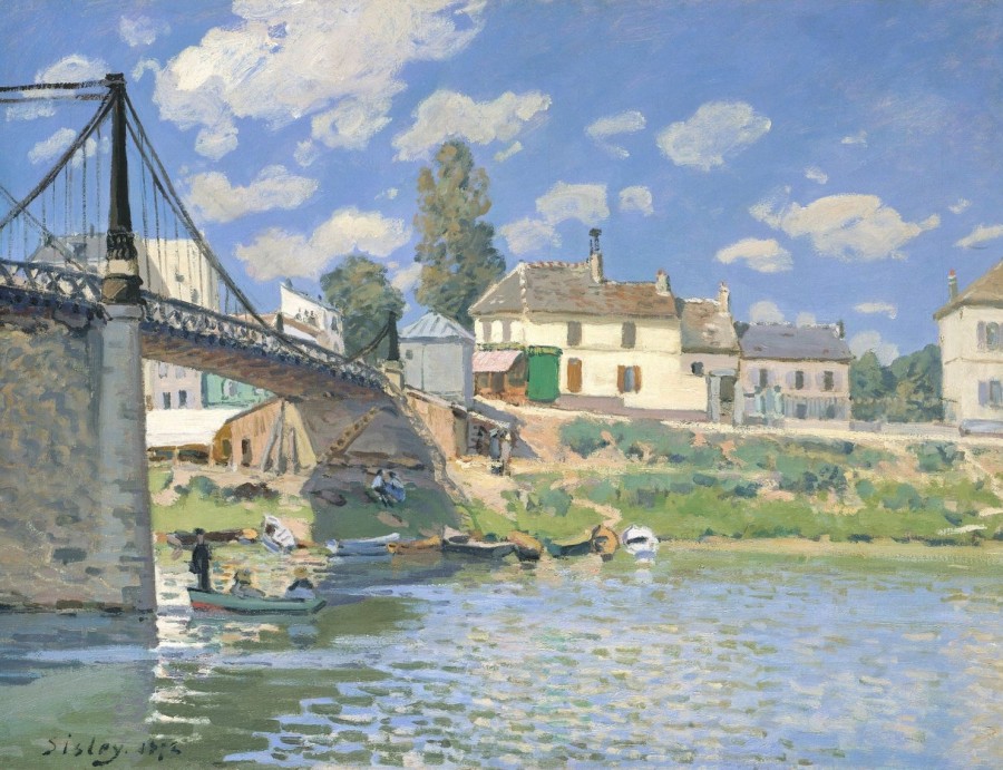 Alfred Sisley | Master apollon Die Villeneuve-La-Garenne-Brücke – Alfred Sisley