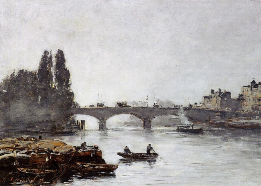 Eugene Boudin | Master apollon Rouen, Pont Corneille, Nebeleffekt – Eugene Boudin