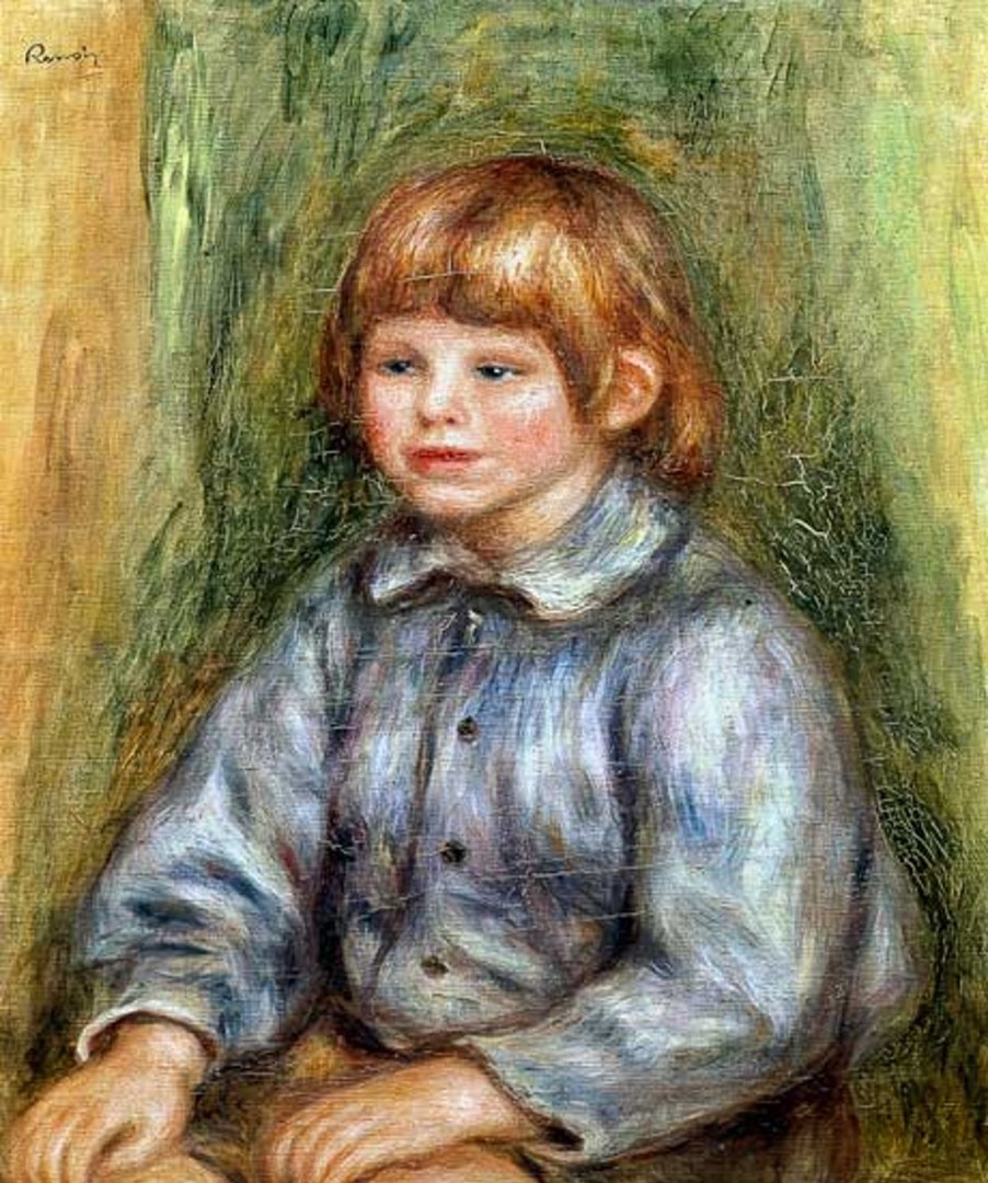 Pierre-Auguste Renoir | Master apollon Sitzendes Porträt von Claude Renoir - Pierre-Auguste Renoir