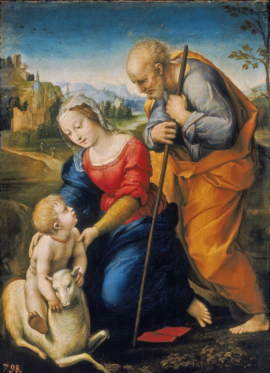 Raphael | Master apollon Die Heilige Familie mit einem Lamm – Raffael (Maler)