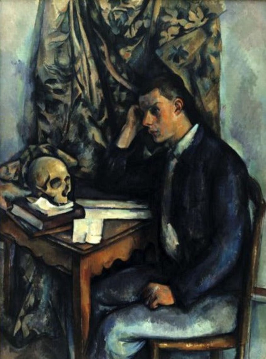 Paul Cézanne | Master apollon Junger Mann mit Totenkopf – Paul Cezanne