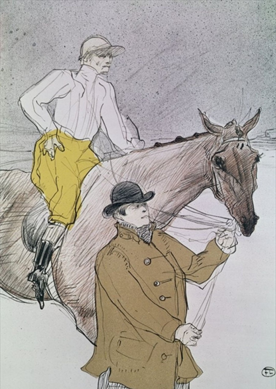 Henri aus Toulouse-Lautrec | Master apollon Der Jockey führte zum Start – Toulouse Lautrec