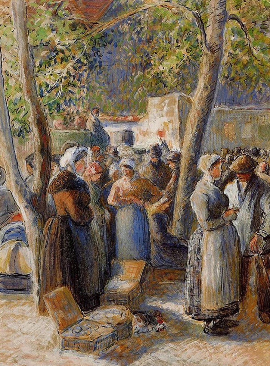 Camille Pissarro | Master apollon Der Markt in Gisors – Camille Pissarro