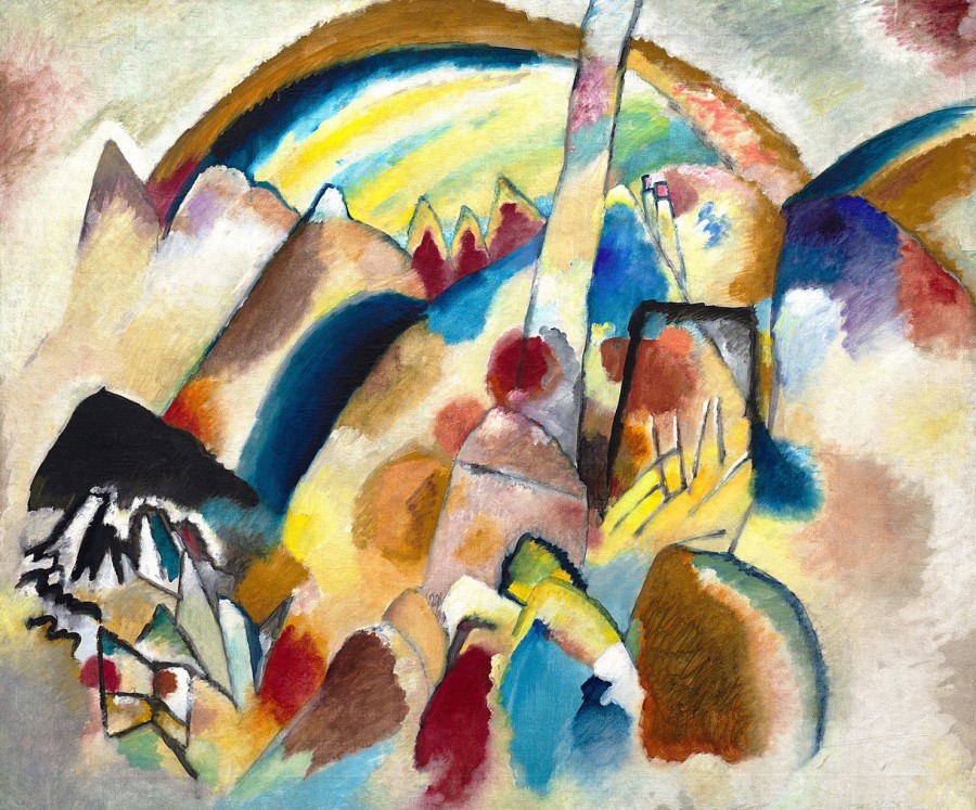 Wassili Kandinsky | Master apollon Landschaft mit 2 roten Flecken – Wassily Kandinsky