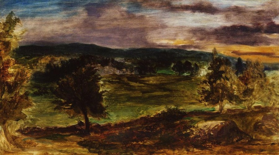 Eugene Delacroix | Master apollon Landschaft bei Champrosay – Eugene Delacroix