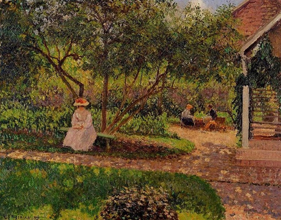 Camille Pissarro | Master apollon Gartenecke in Eragny - Camille Pissarro