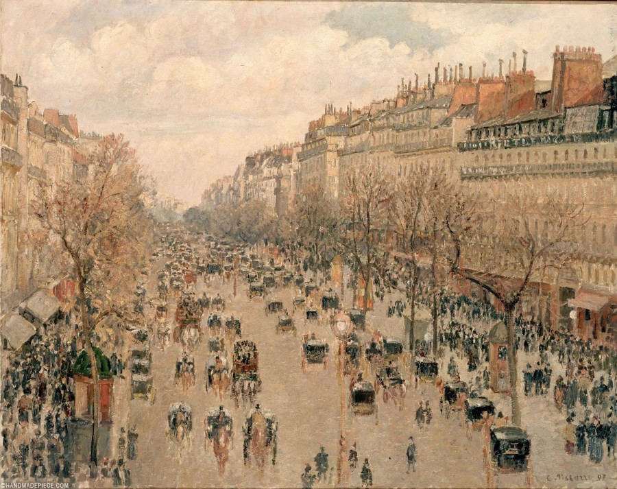 Camille Pissarro | Master apollon Boulevard Montmartre, Nachmittagssonne – Camille Pissarro