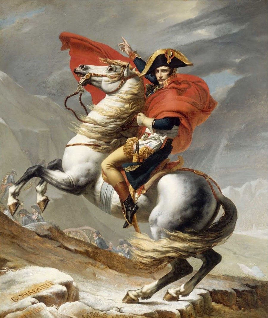 Jacques-Louis David | Master apollon Bonaparte überquert den Großen Sankt Bernhard - Jacques-Louis David