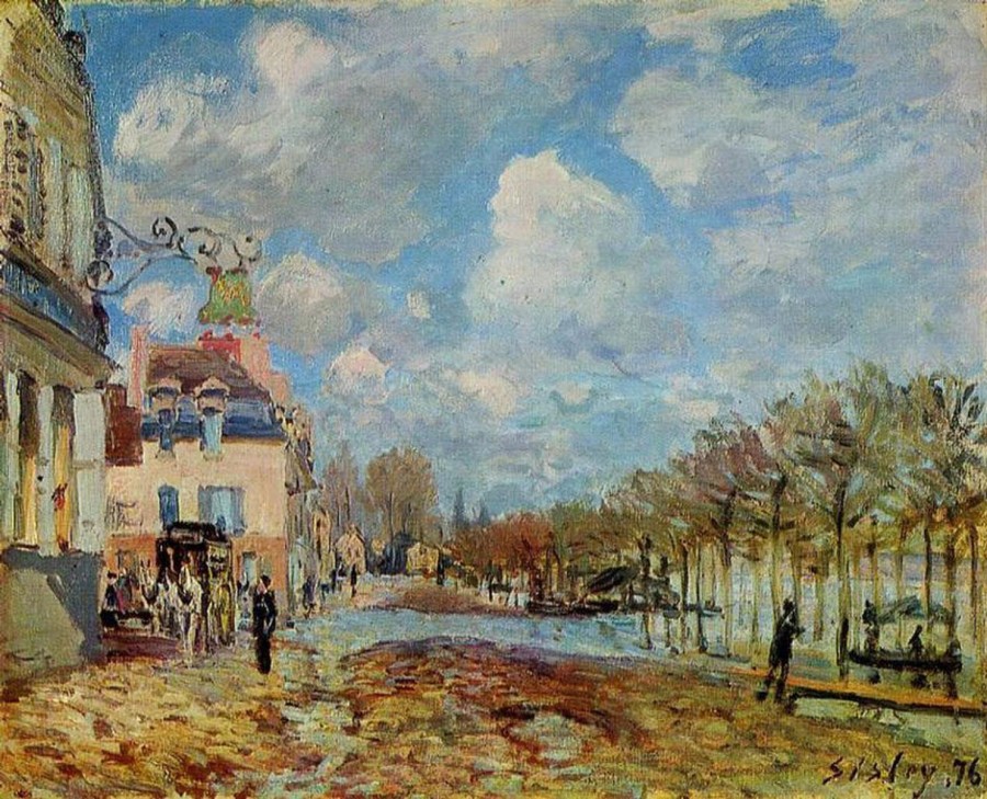 Alfred Sisley | Master apollon Überschwemmung in Port Marly – Alfred Sisley