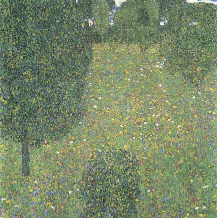 Gustav Klimt | Master apollon Landschaftsgarten (Blühende Wiese) - Gustav Klimt