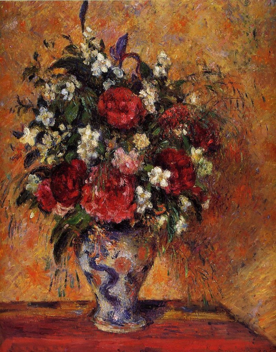 Camille Pissarro | Master apollon Blumen in einer Vase - Camille Pissarro