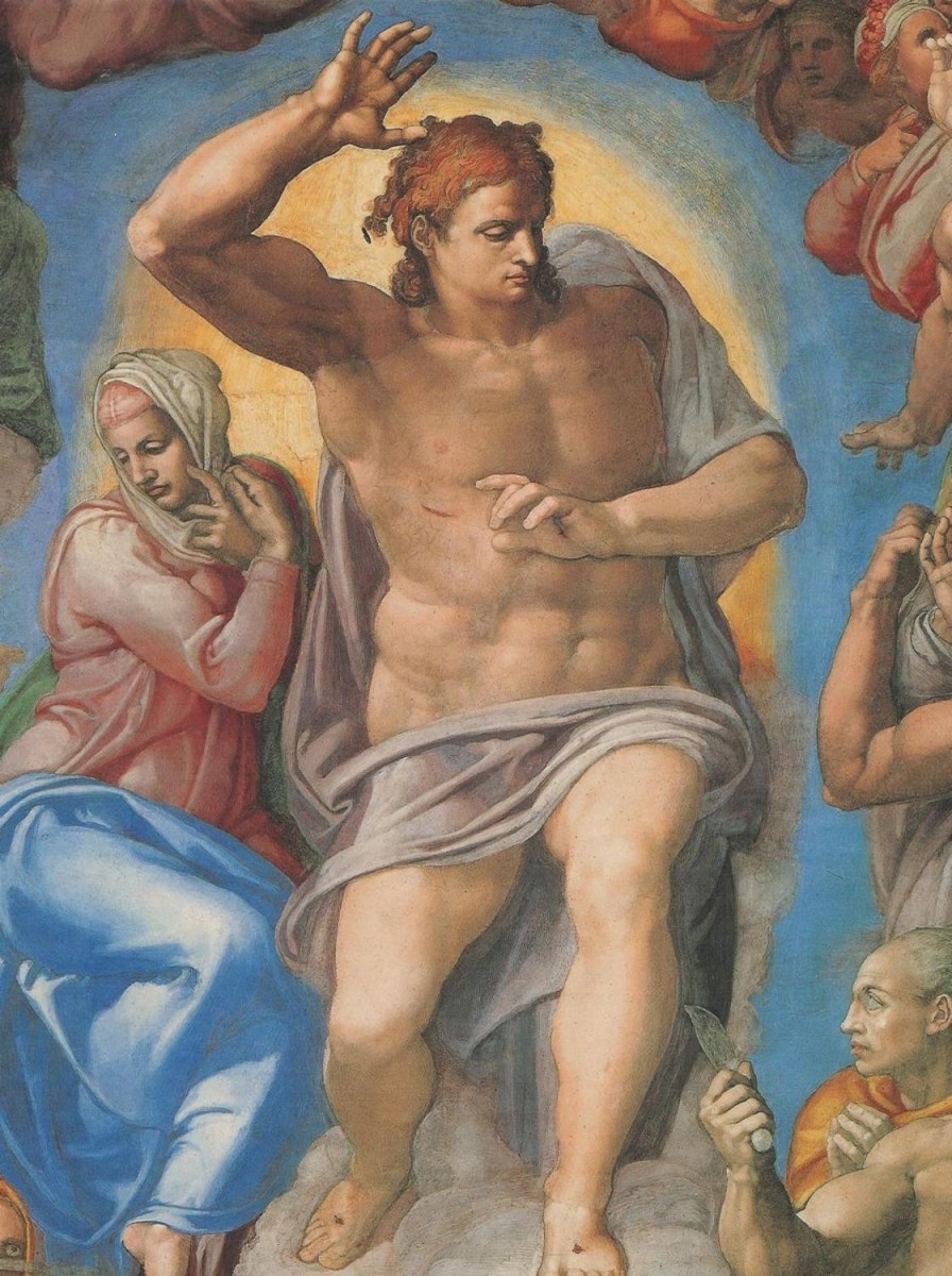 Michel&Angelo | Master apollon Jüngstes Gericht – Christus und Maria (Detail der Sixtinischen Kapelle) – Michelangelo