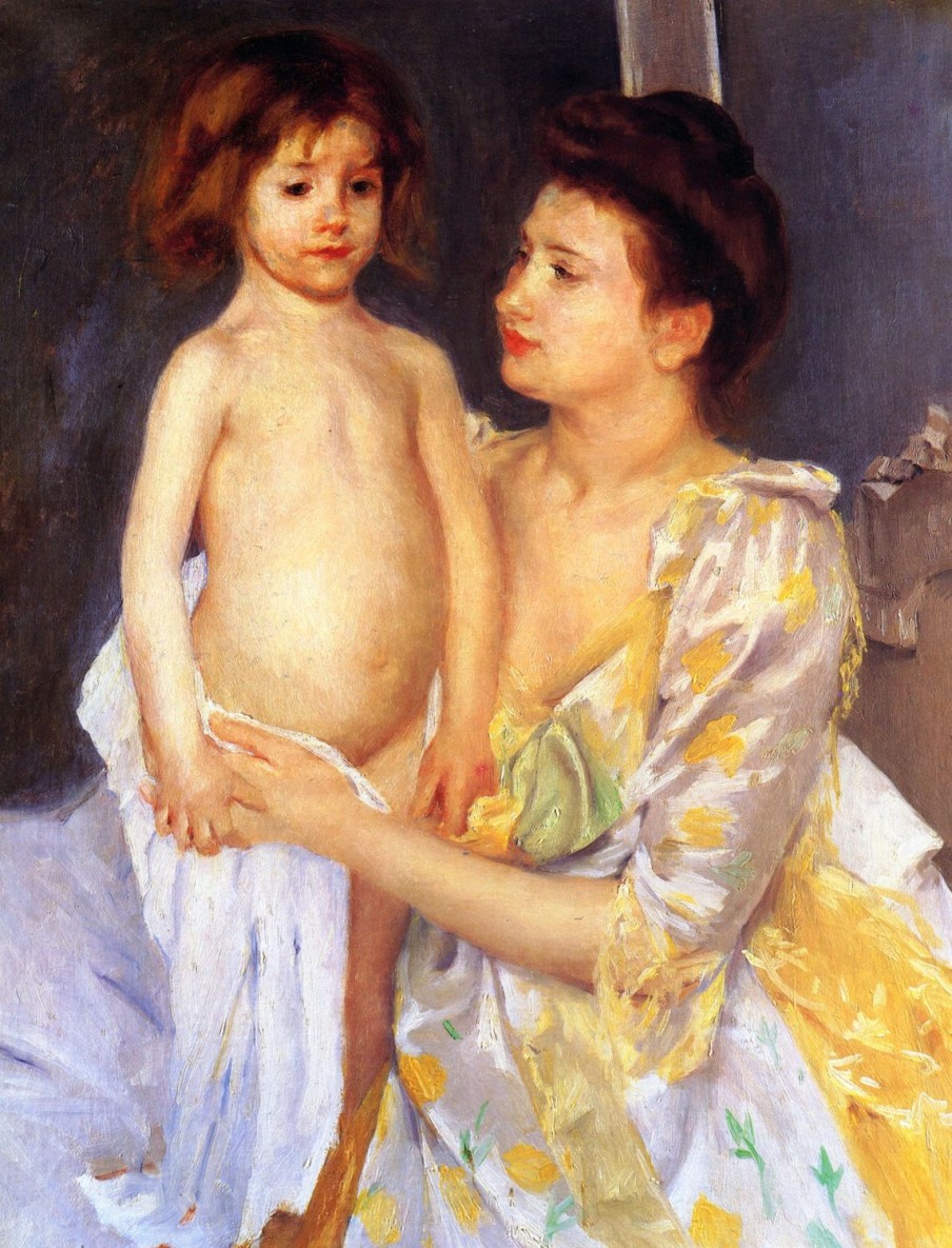 Mary Cassatt | Master apollon Jules wird von ihrer Mutter getrocknet – Mary Cassatt