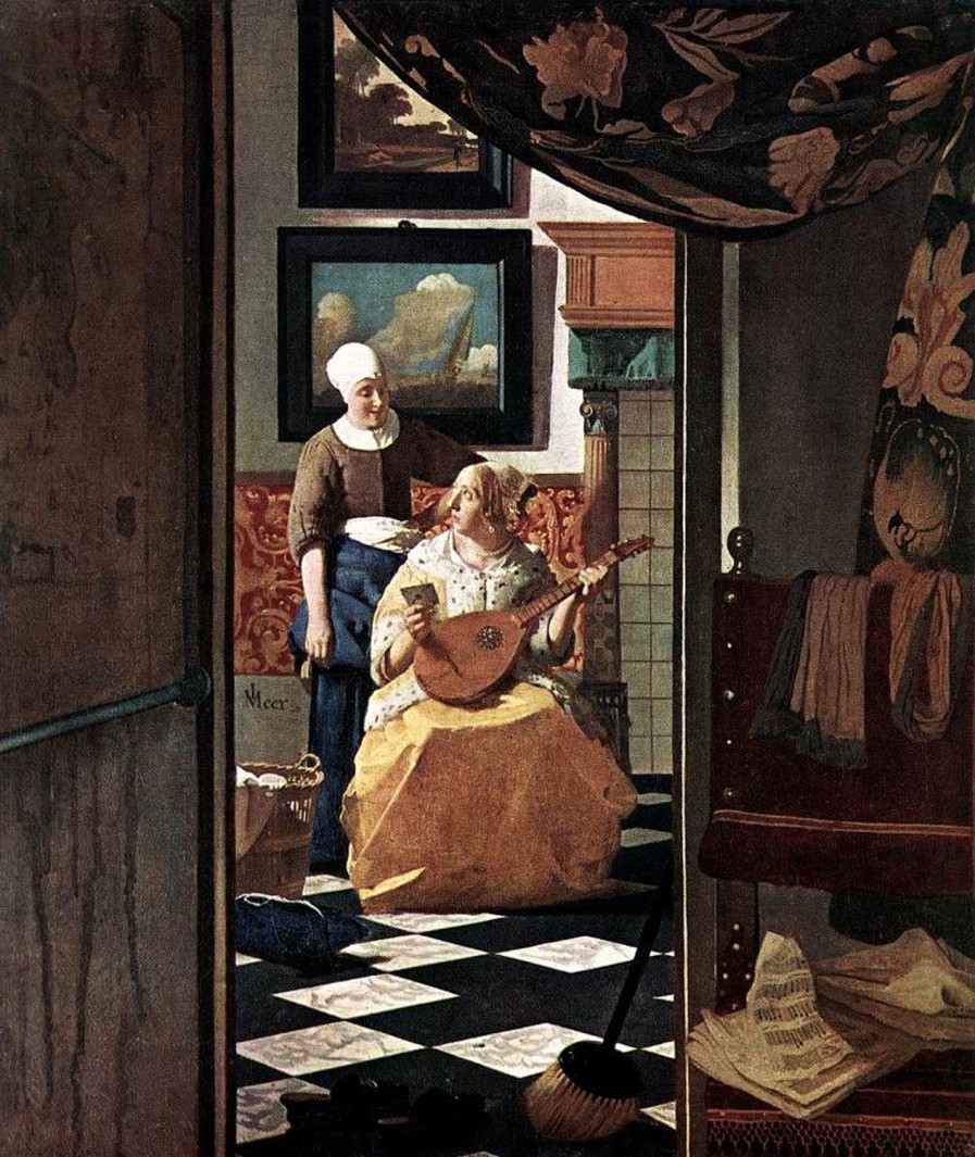 Johannes Vermeer | Master apollon Der Liebesbrief (Vermeer) - Johannes Vermeer