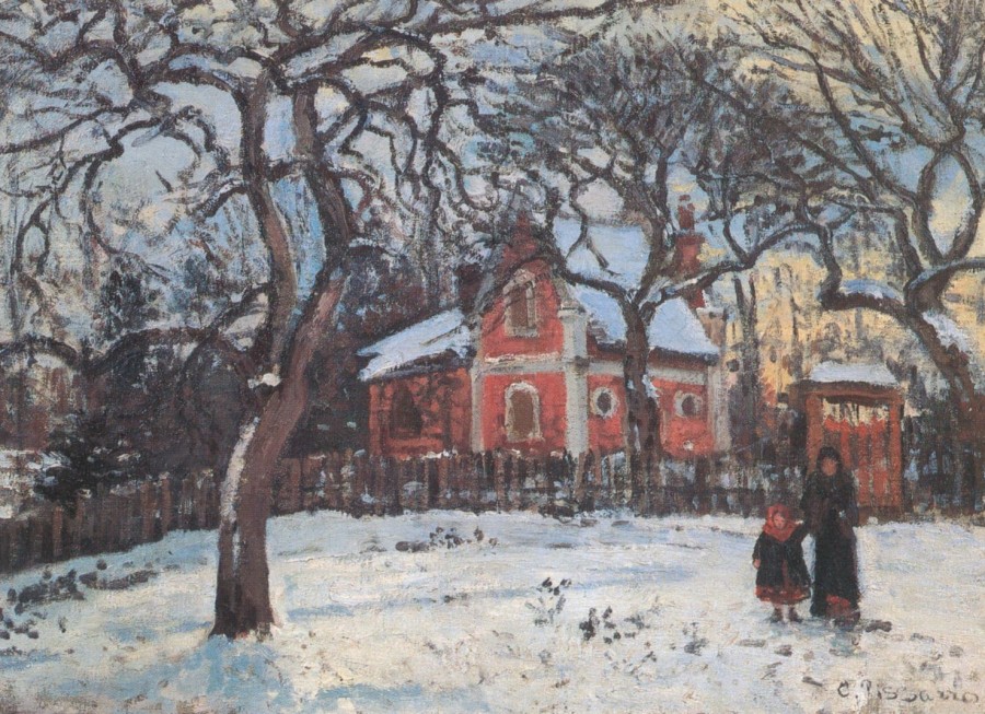 Camille Pissarro | Master apollon Kastanienbäume in Louveciennes - Camille Pissarro