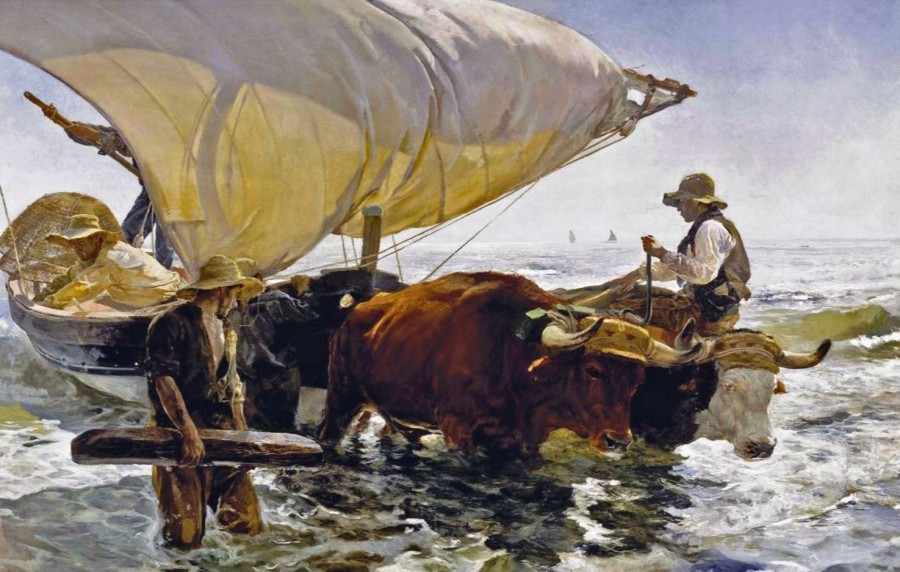 Joaquin Sorolla | Master apollon Rückkehr vom Angeln: Das Boot schleppen – Sorolla