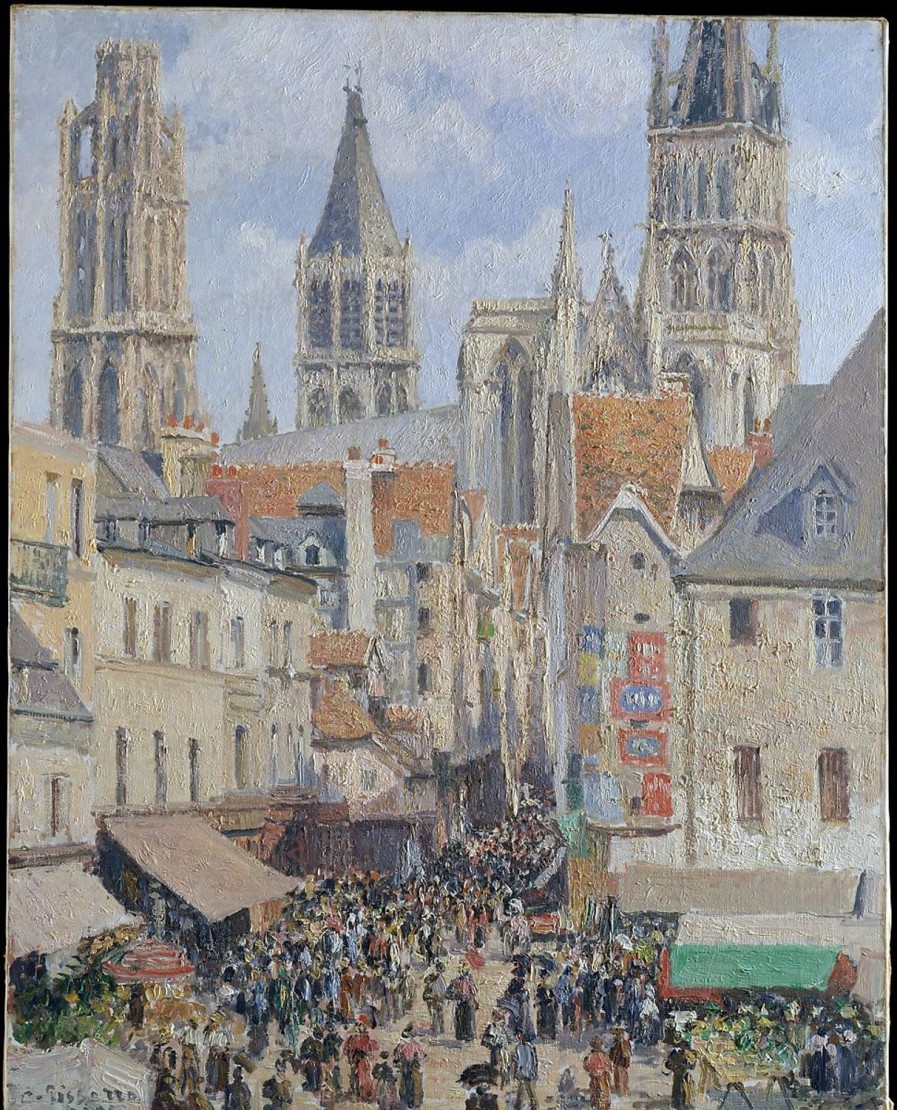 Camille Pissarro | Master apollon Rue De L'Epicerie in Rouen - Camille Pissarro