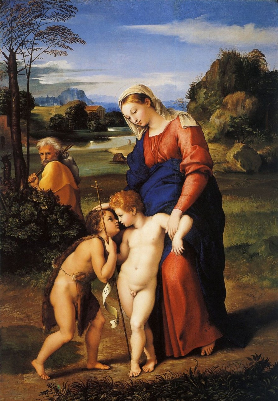 Raphael | Master apollon Heilige Familie Johannes (Madonna von Passeggio) - Raphael (Maler)