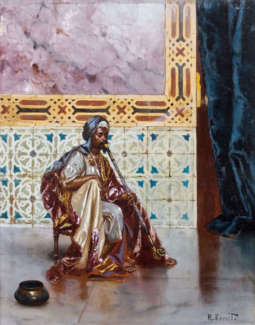 Rudolf Ernst | Master apollon Der Chibouk-Raucher – Rudolf Ernst