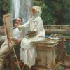 John Singer Sargent | Master apollon Der Brunnen, Villa Torlonia, Frascati, Italien – John Singer Sargent