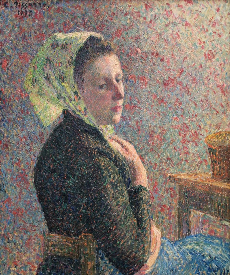 Camille Pissarro | Master apollon Frau in einem grünen Schal – Camille Pissarro