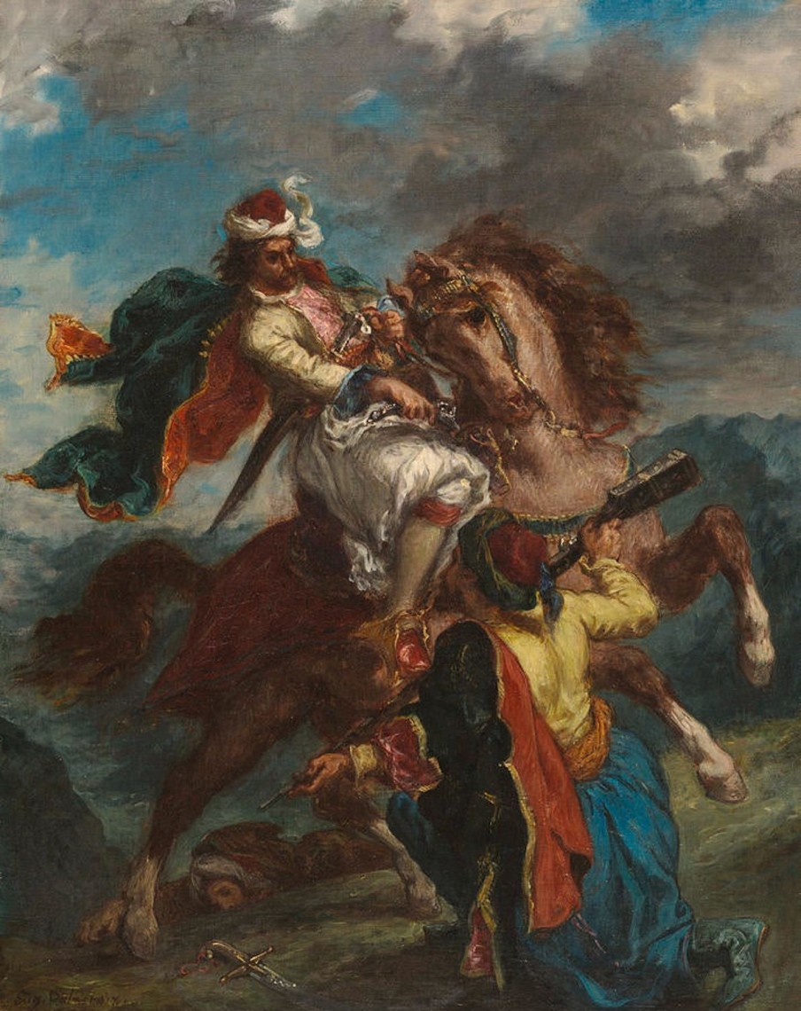 Eugene Delacroix | Master apollon Kampf zwischen einem Türken und einem Griechen – Eugene Delacroix