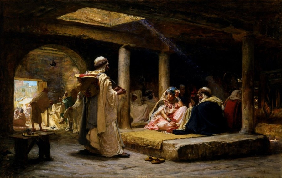 Frederick Arthur Bridgman | Master apollon Café A Biskra, Algerien – Frederick Arthur Bridgman