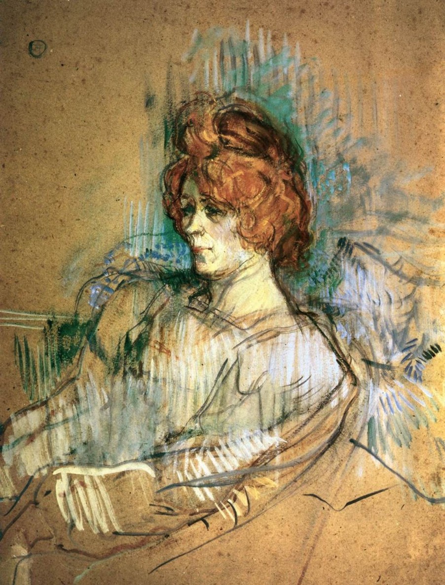 Henri aus Toulouse-Lautrec | Master apollon Sitzende Frau - Toulouse Lautrec