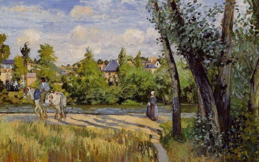 Camille Pissarro | Master apollon Landschaft, helle Sonne, Pontoise - Camille Pissarro