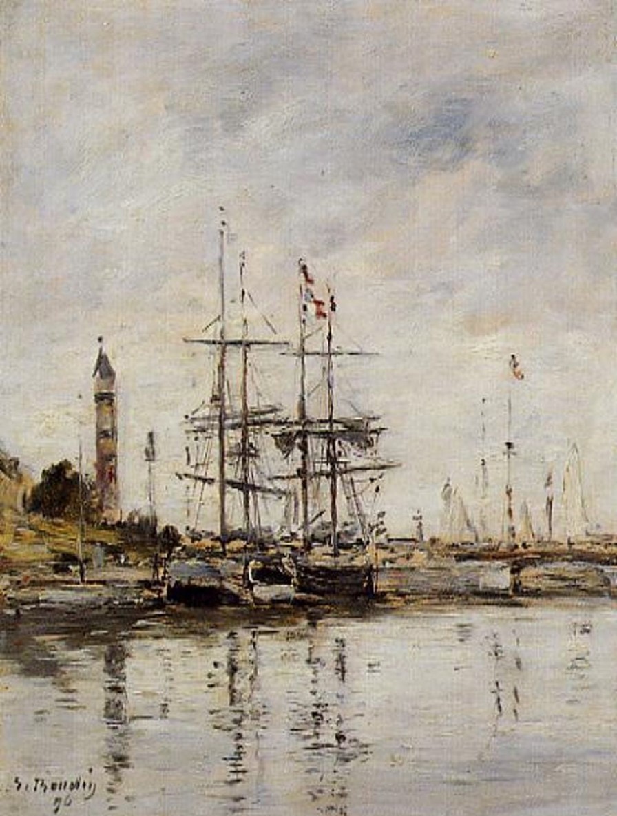 Eugene Boudin | Master apollon Der Hafen in Deauville – Eugene Boudin