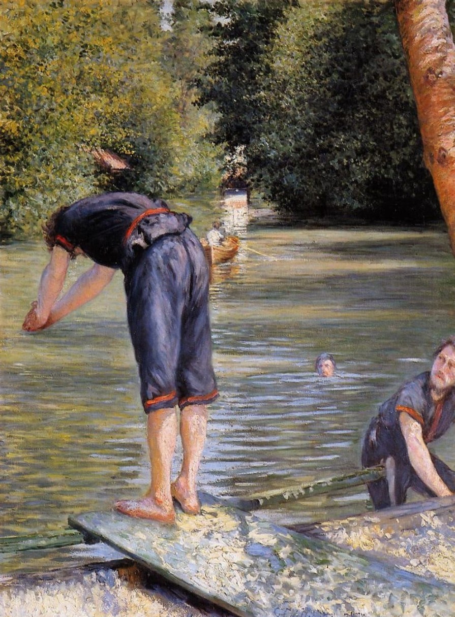 Gustave Caillebotte | Master apollon Badegäste am Ufer der Yerres - Caillebotte