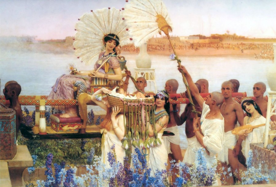 Lawrence Alma&Tadema | Master apollon Die Entdeckung Moses – Lawrence Alma-Tadema