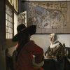 Johannes Vermeer | Master apollon Soldat und junges Mädchen lachend - Johannes Vermeer