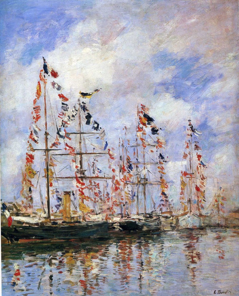 Eugene Boudin | Master apollon Segelschiffe in Deauville – Eugene Boudin