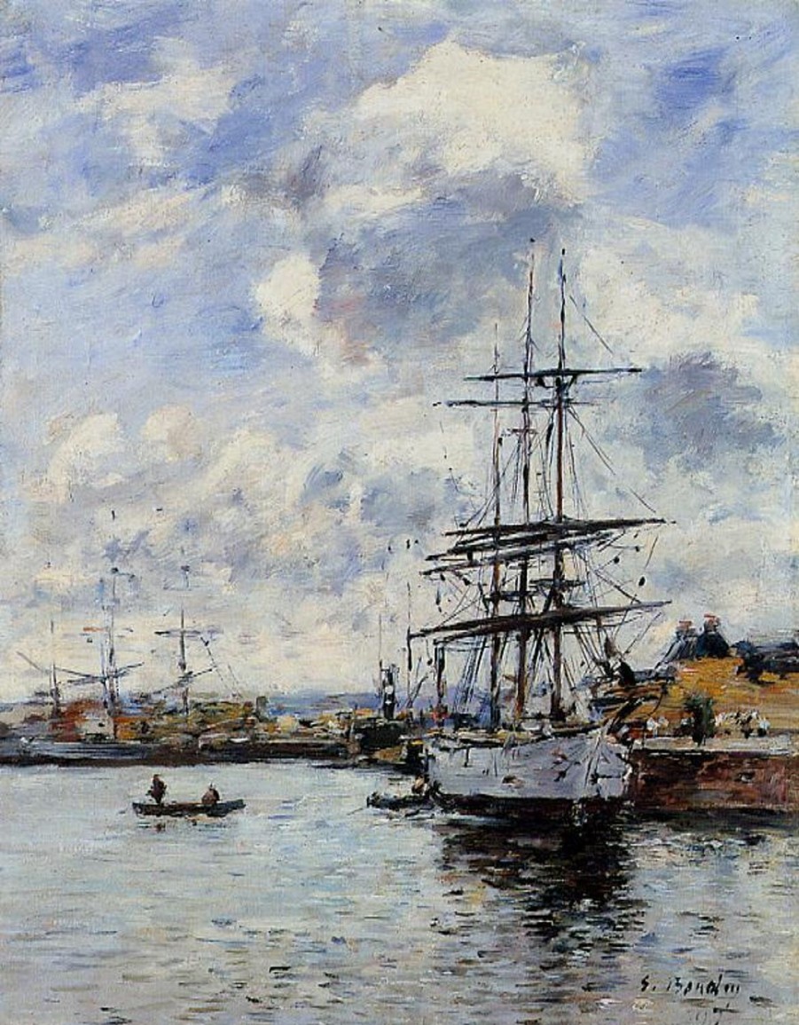 Eugene Boudin | Master apollon Deauville, Der Fischereihafen – Eugene Boudin