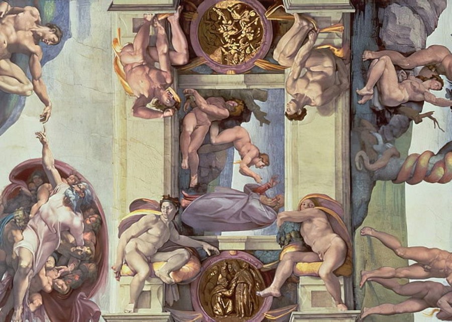 Michel&Angelo | Master apollon Decke der Sixtinischen Kapelle (1508-12): Die Erschaffung Evas - Michelangelo