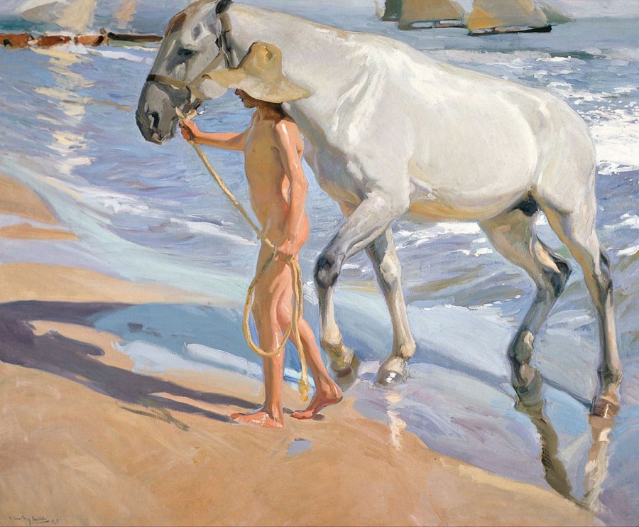 Joaquin Sorolla | Master apollon Das Pferdebad - Sorolla