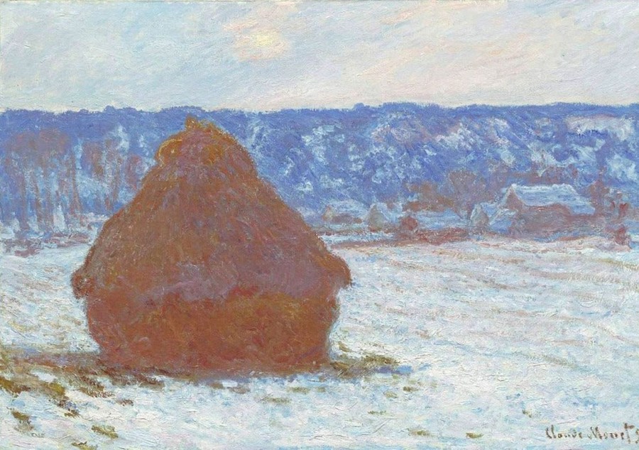 Claude Monet | Master apollon Mühlstein, Schneeeffekt, bewölktes Wetter – Claude Monet